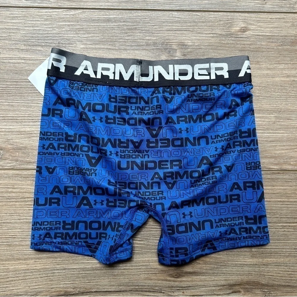 Under Armour | Royal Blue Logo Boxer Briefs (Small)